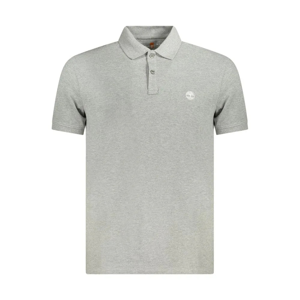 Timberland "Gray Cotton Men Polo Shirt" - Zeiniez
