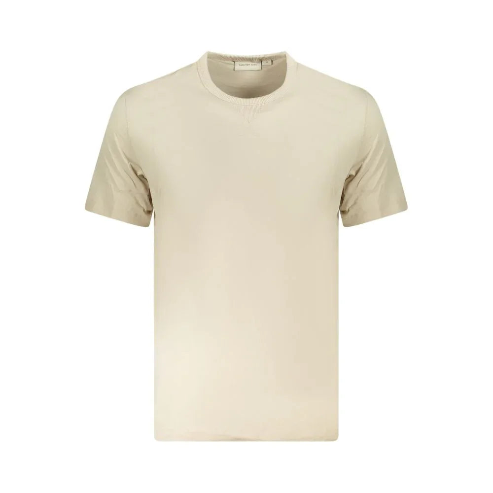 Calvin Klein Beige Cotton Men T-Shirt - Zeiniez