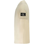 Calvin Klein Beige Cotton Men T-Shirt - Zeiniez