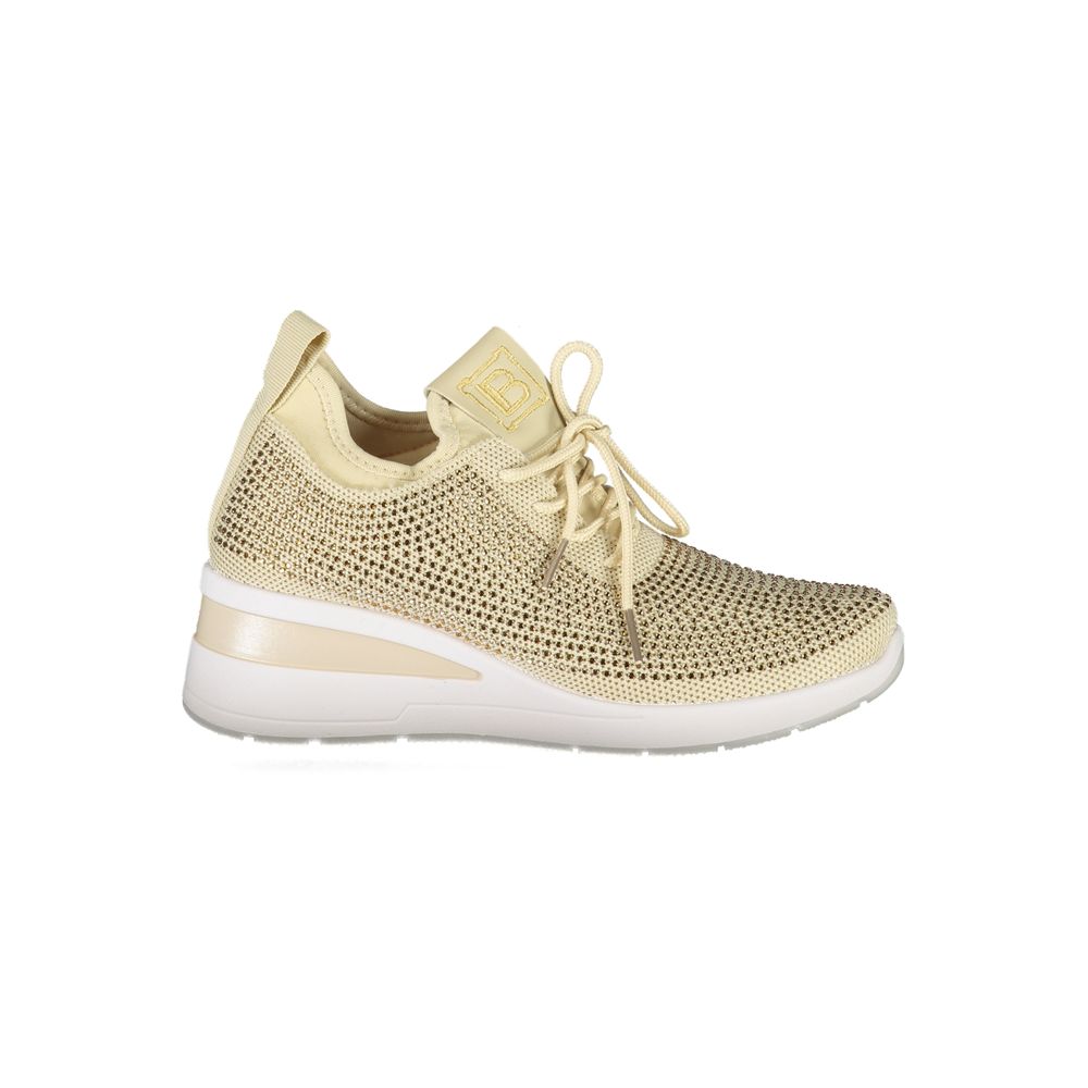 Laura Biagiotti Beige Polyester Women Sneaker - Zeiniez