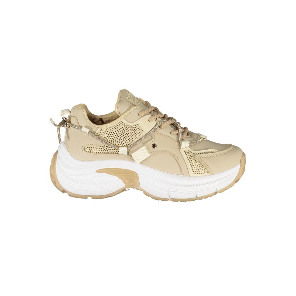 Laura Biagiotti Beige Polyester Women Sneaker