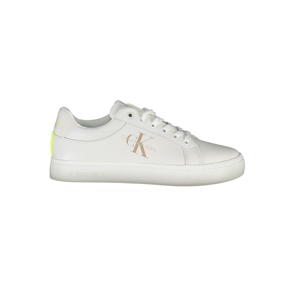 Calvin Klein White Leather Women Sneaker - Zeiniez
