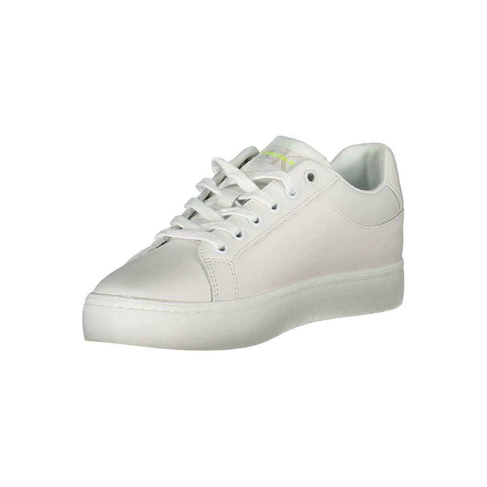Calvin Klein White Leather Women Sneaker - Zeiniez