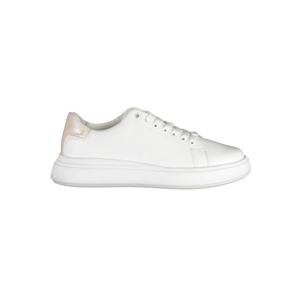 Calvin Klein White Leather Women Sneaker - Zeiniez
