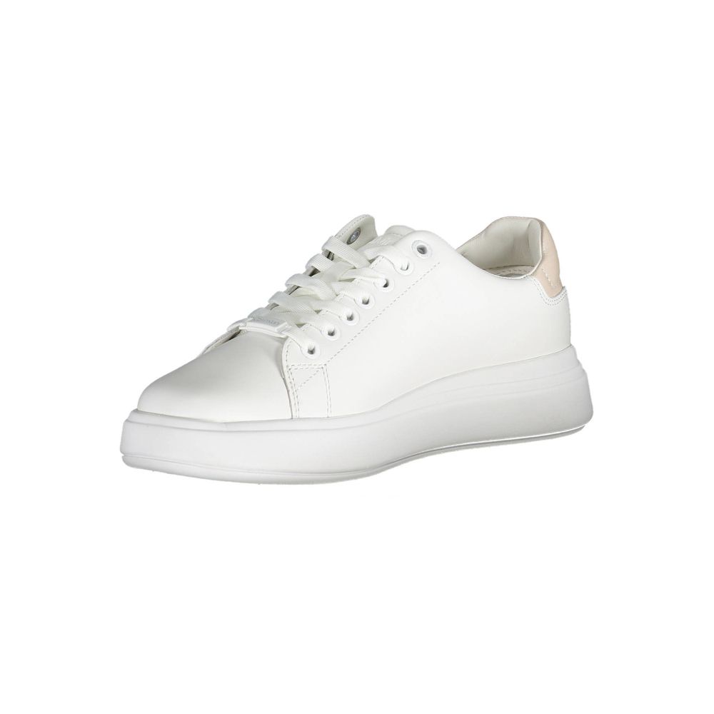 Calvin Klein White Leather Women Sneaker - Zeiniez