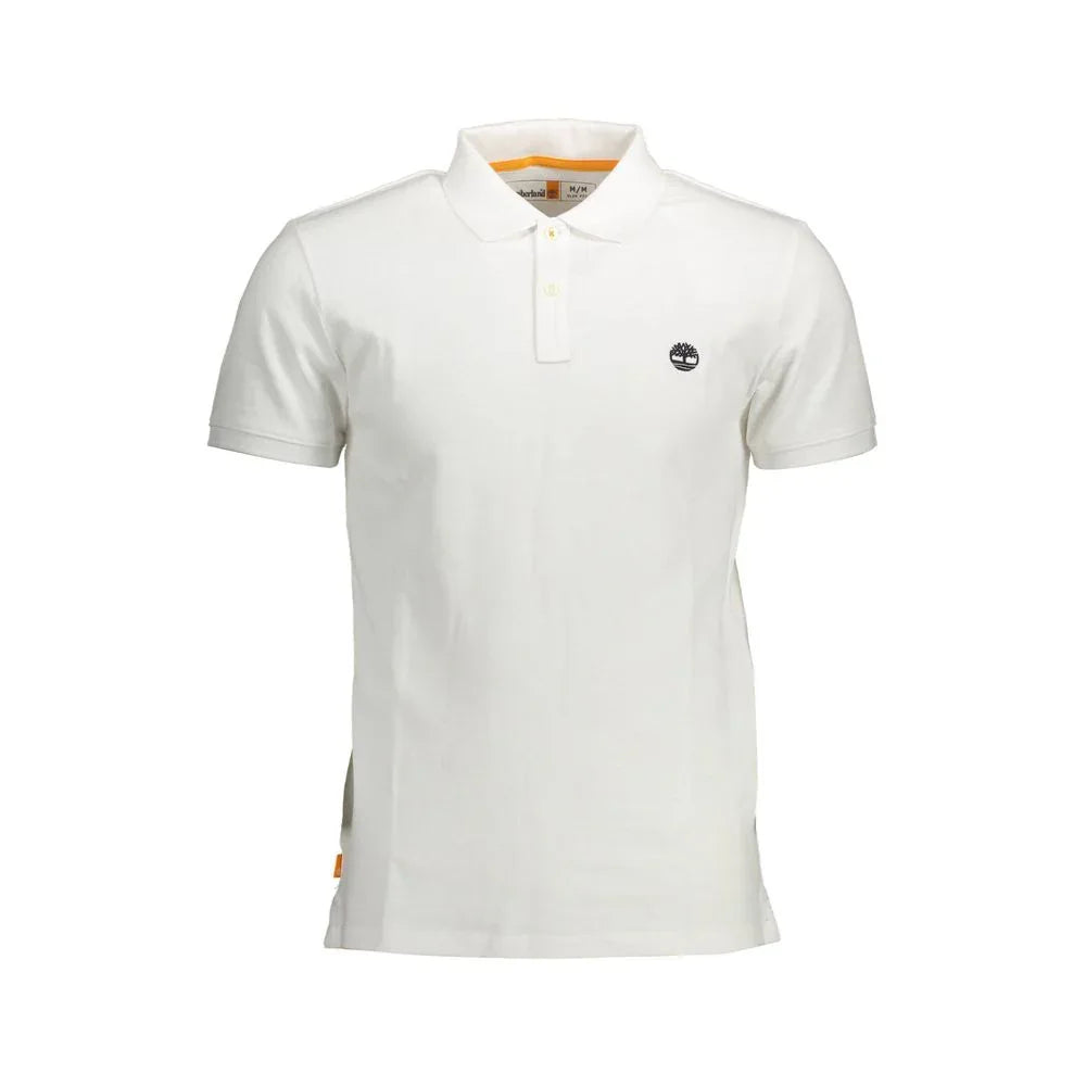 Timberland White Cotton Men Polo Shirt - Zeiniez