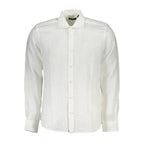 North Sails White Linen Men's Shirt - Zeiniez