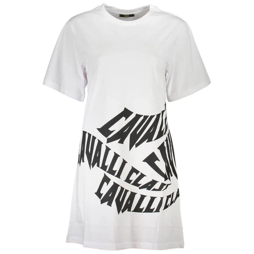 Cavalli Class White Cotton Women Dress - Zeiniez
