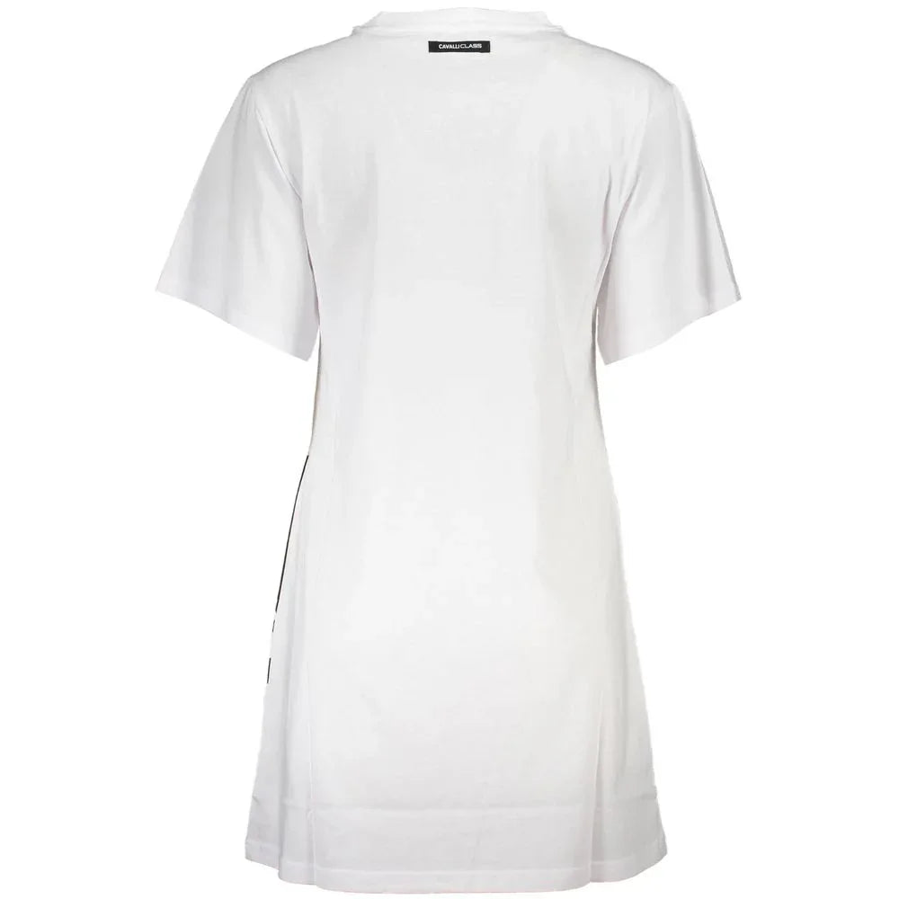 Cavalli Class White Cotton Women Dress - Zeiniez