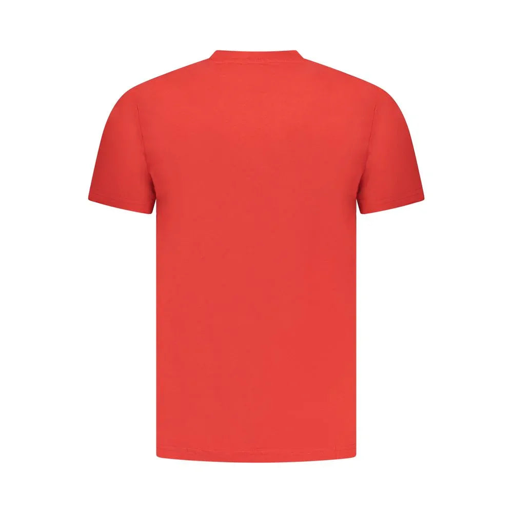Cavalli Class Rosso Cotton Men T-Shirt - Zeiniez