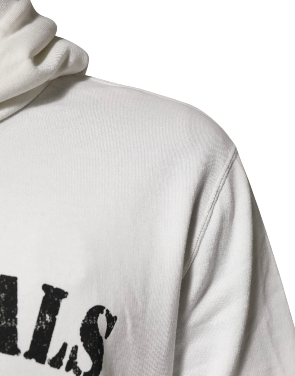 Dolce & Gabbana White Cotton DG ROYAL Print Hooded Sweater - Zeiniez