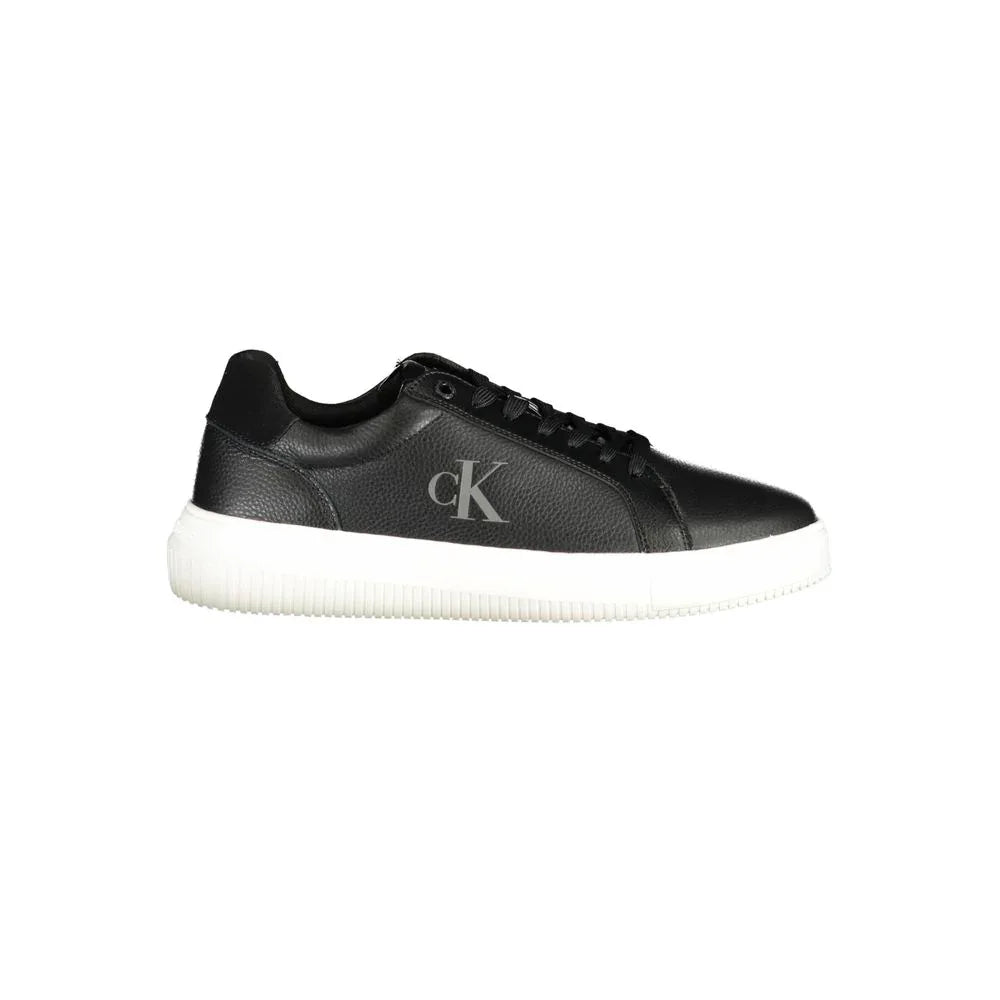 Calvin Klein Black Polyurethane Men Sneaker - Zeiniez