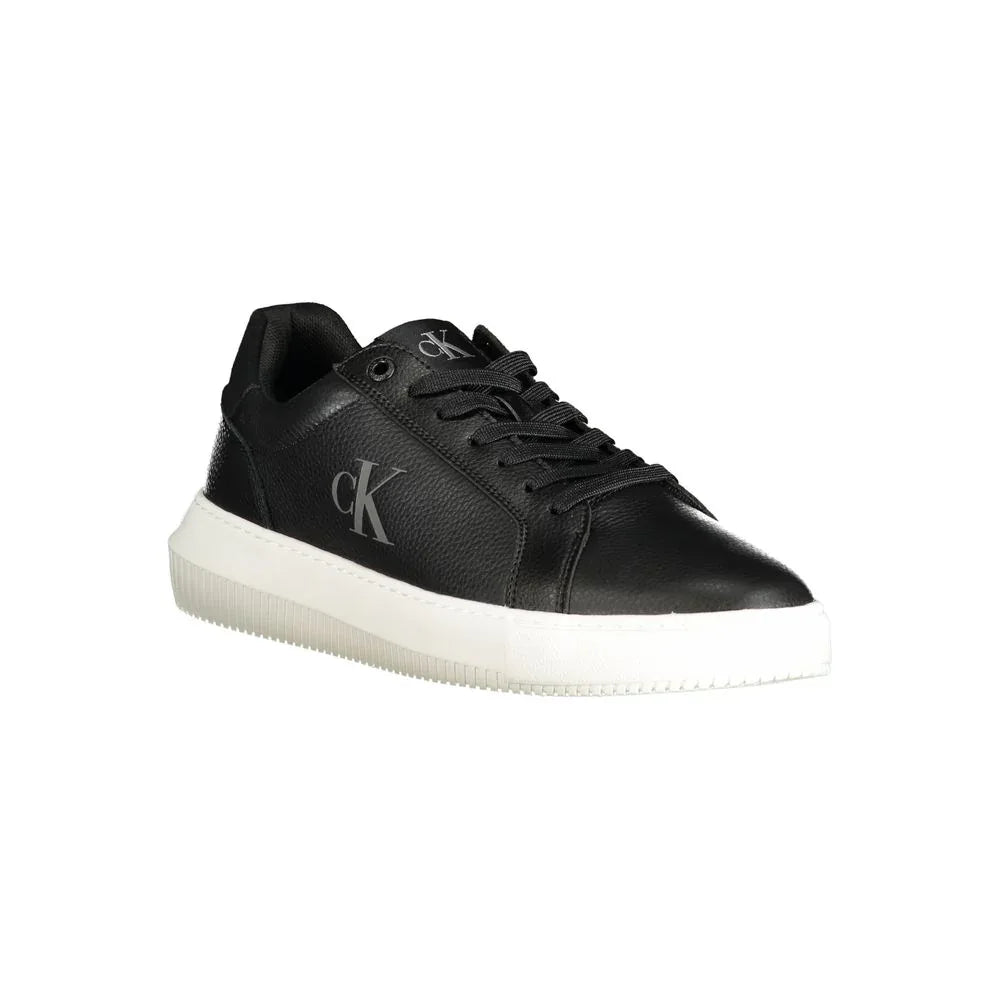 Calvin Klein Black Polyurethane Men Sneaker - Zeiniez