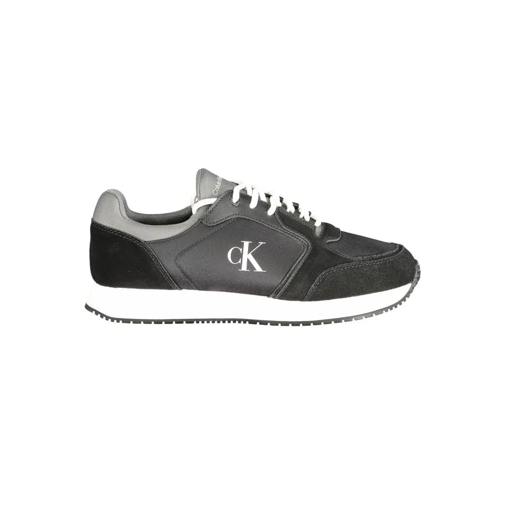 Calvin Klein Black Polyurethane Men Sneaker - Zeiniez