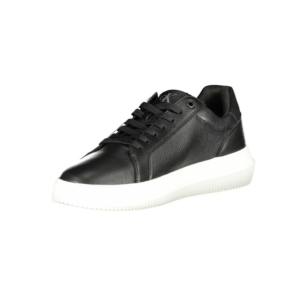Calvin Klein Black Polyurethane Men Sneaker - Zeiniez