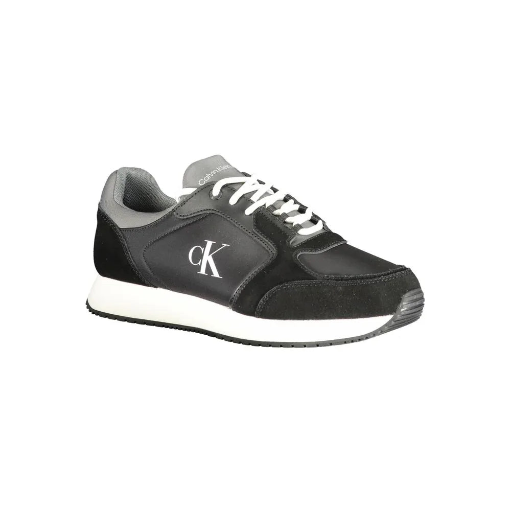 Calvin Klein Black Polyurethane Men Sneaker - Zeiniez