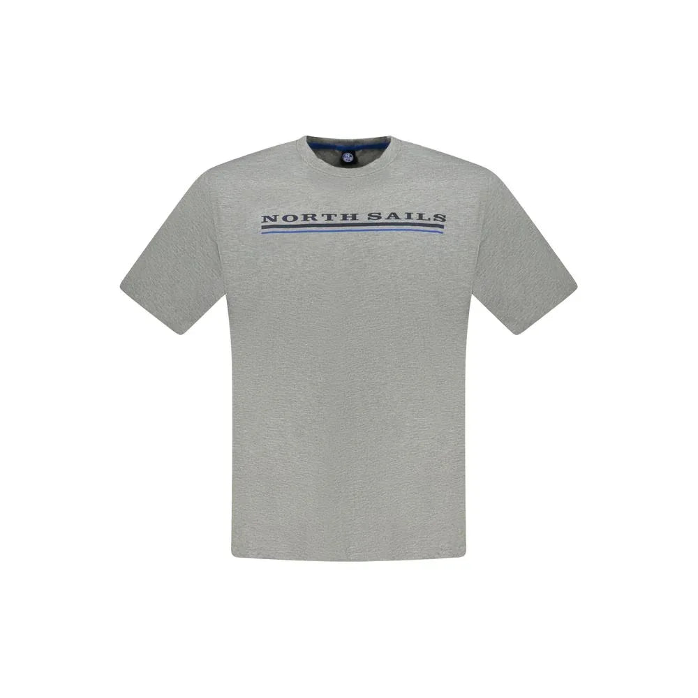 North Sails Grigio Cotton Men T-Shirt - Zeiniez