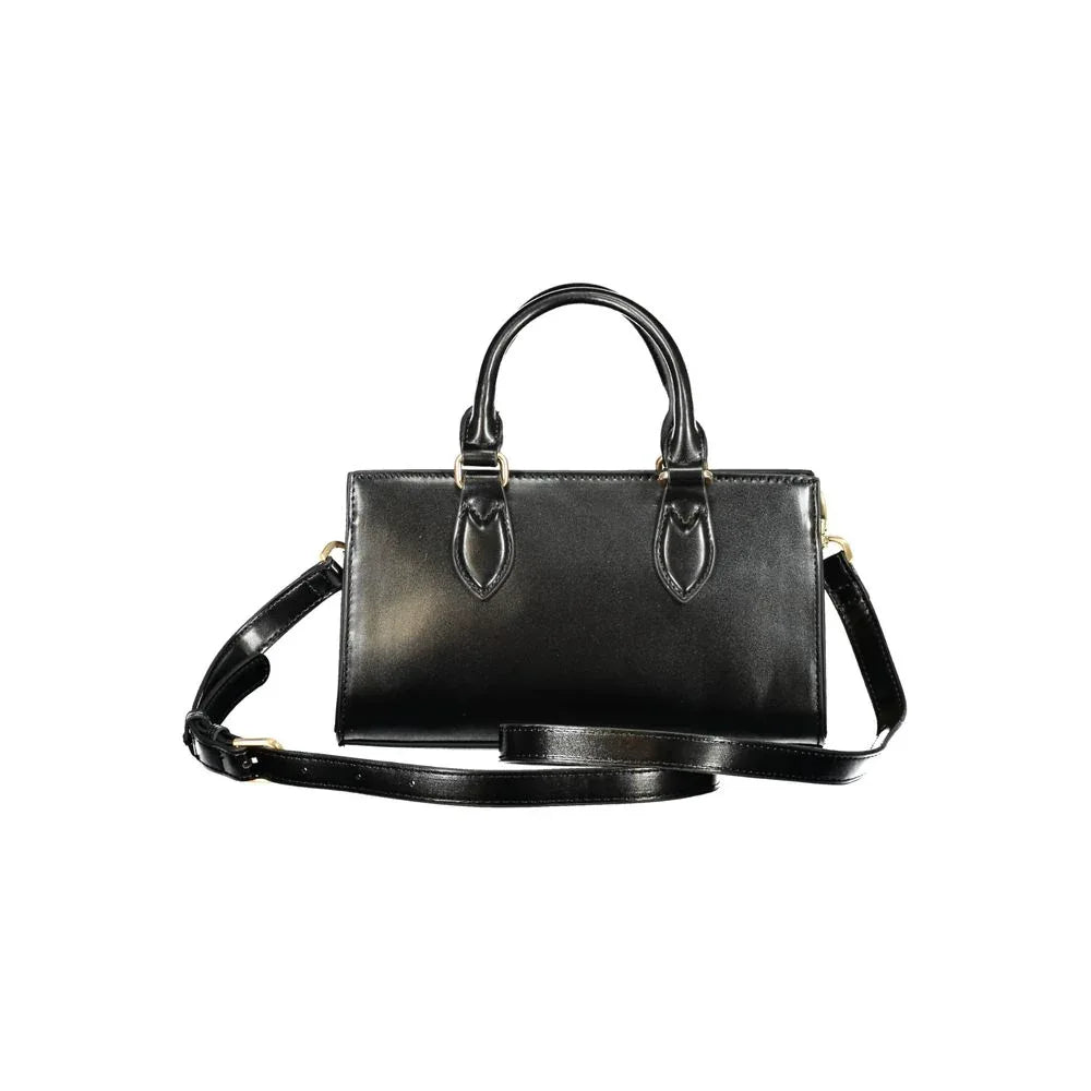 Mario Valentino Black Polyurethane Women Handbag