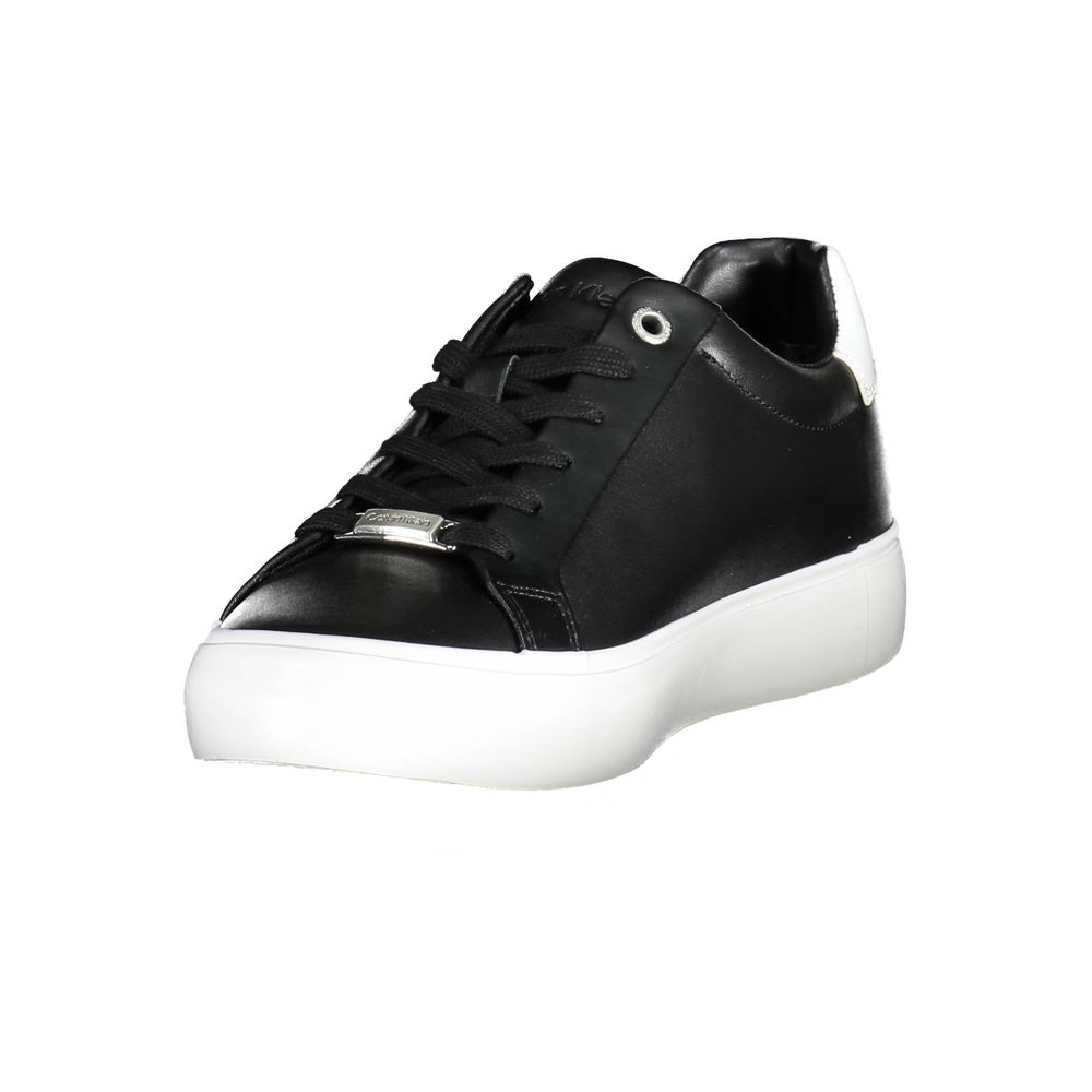 Calvin Klein Black Leather Women Sneaker - Zeiniez