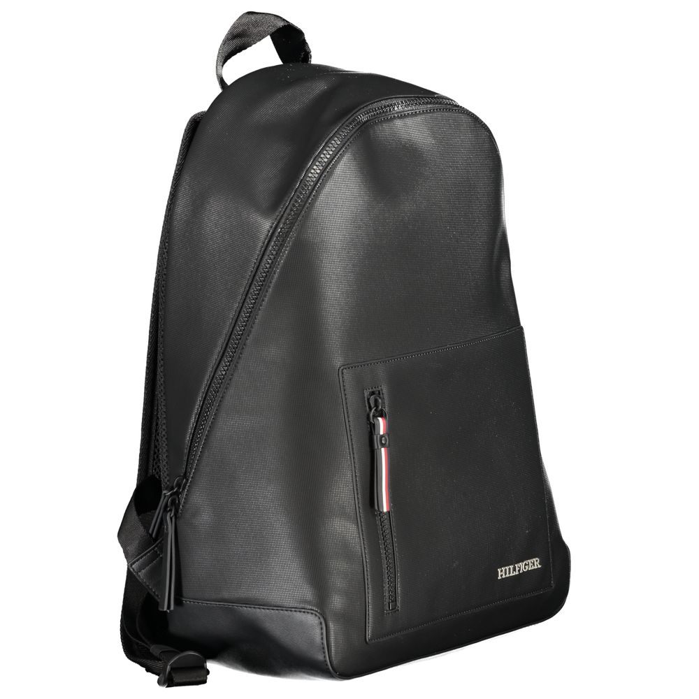 Tommy Hilfiger Black Polyurethane Men's Backpack - Zeiniez