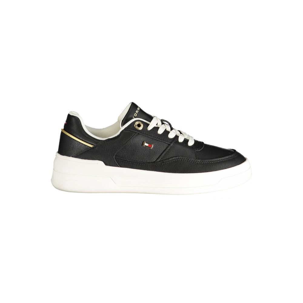 Tommy Hilfiger Black Polyurethane Women Sneaker - Zeiniez