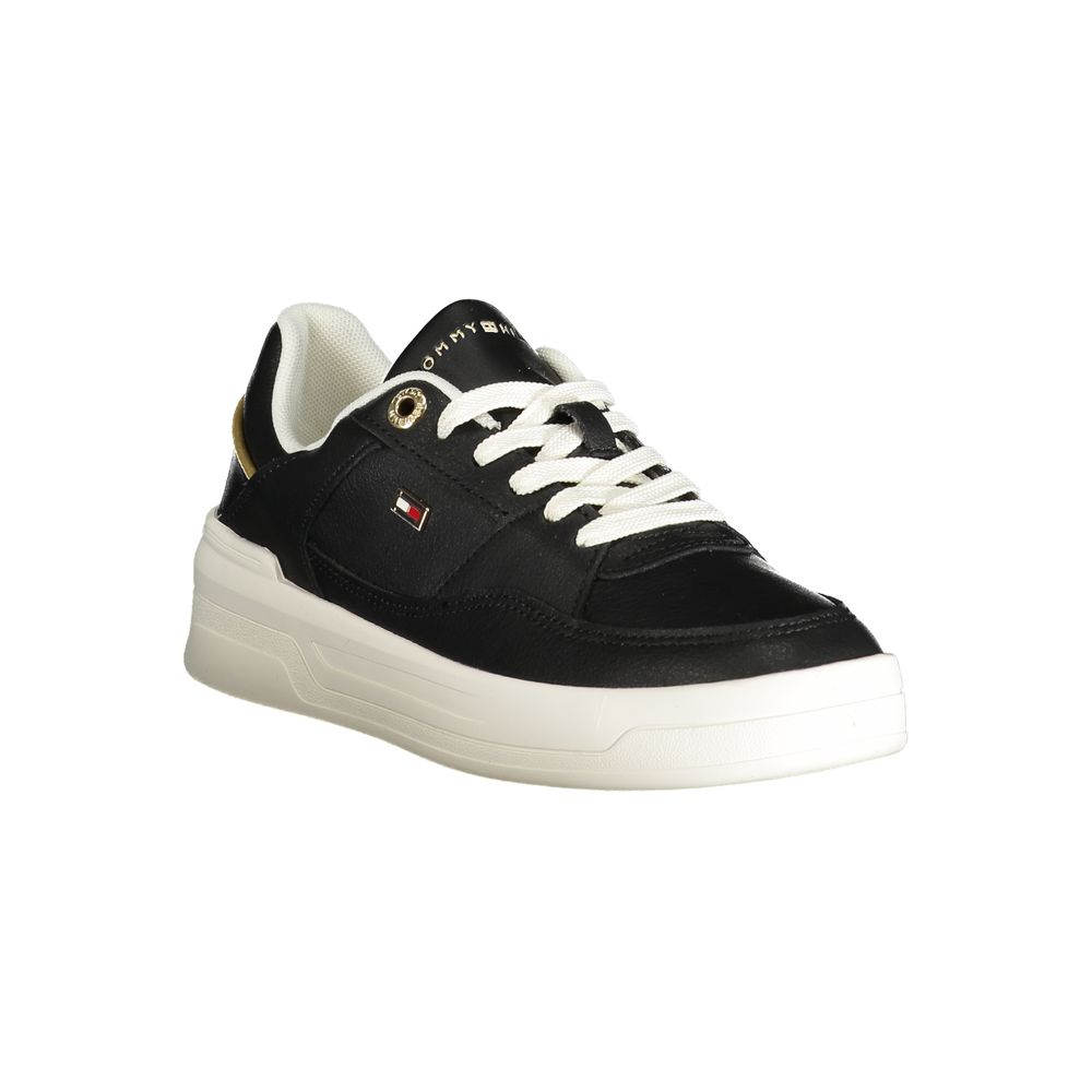 Tommy Hilfiger Black Polyurethane Women Sneaker - Zeiniez