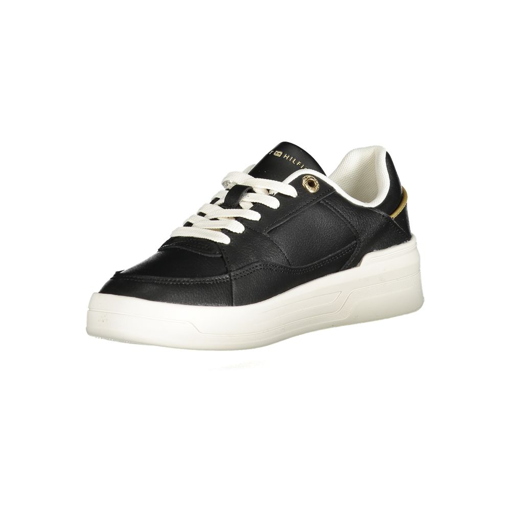 Tommy Hilfiger Black Polyurethane Women Sneaker - Zeiniez