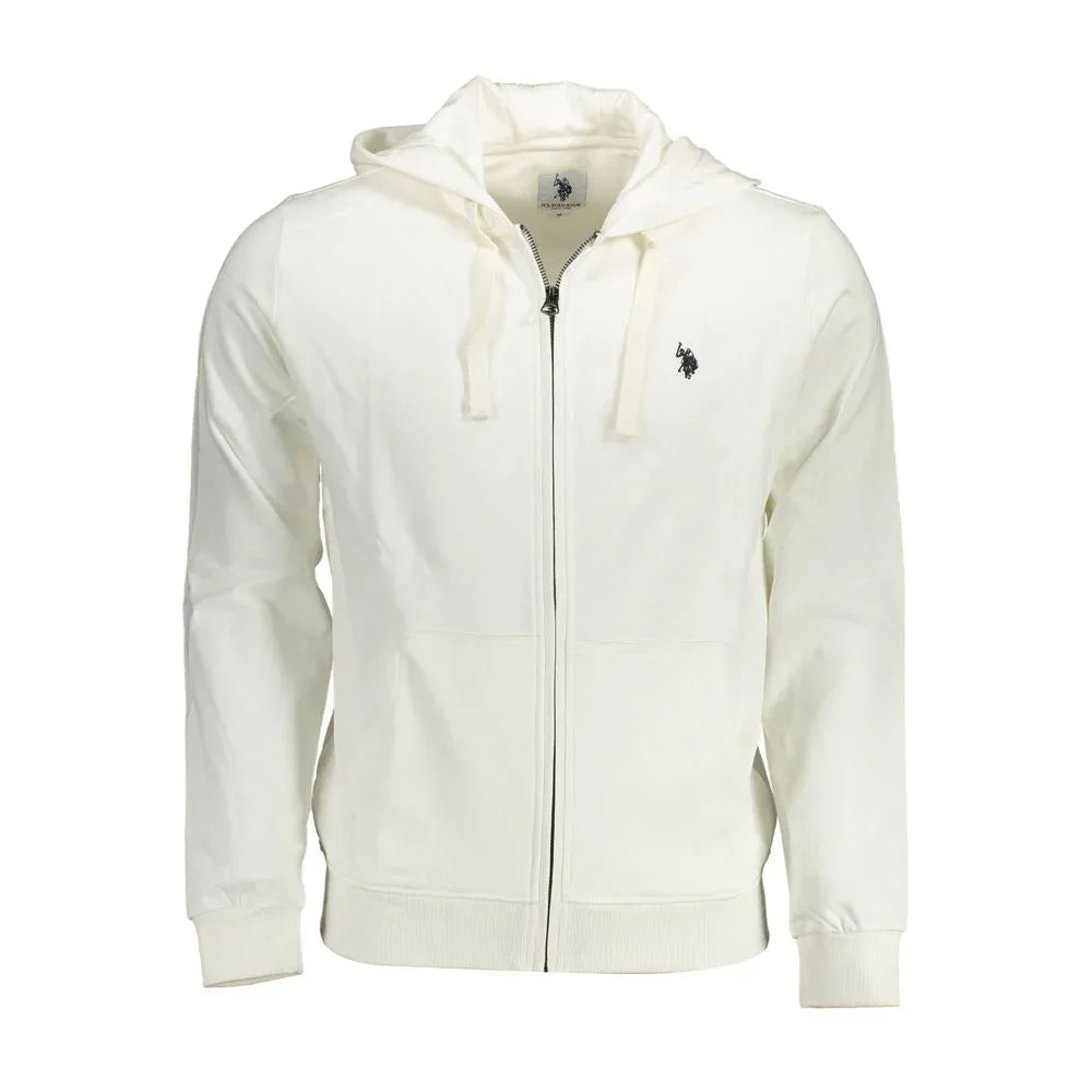U.S. POLO ASSN. White Cotton Men's Hoodie - Zeiniez