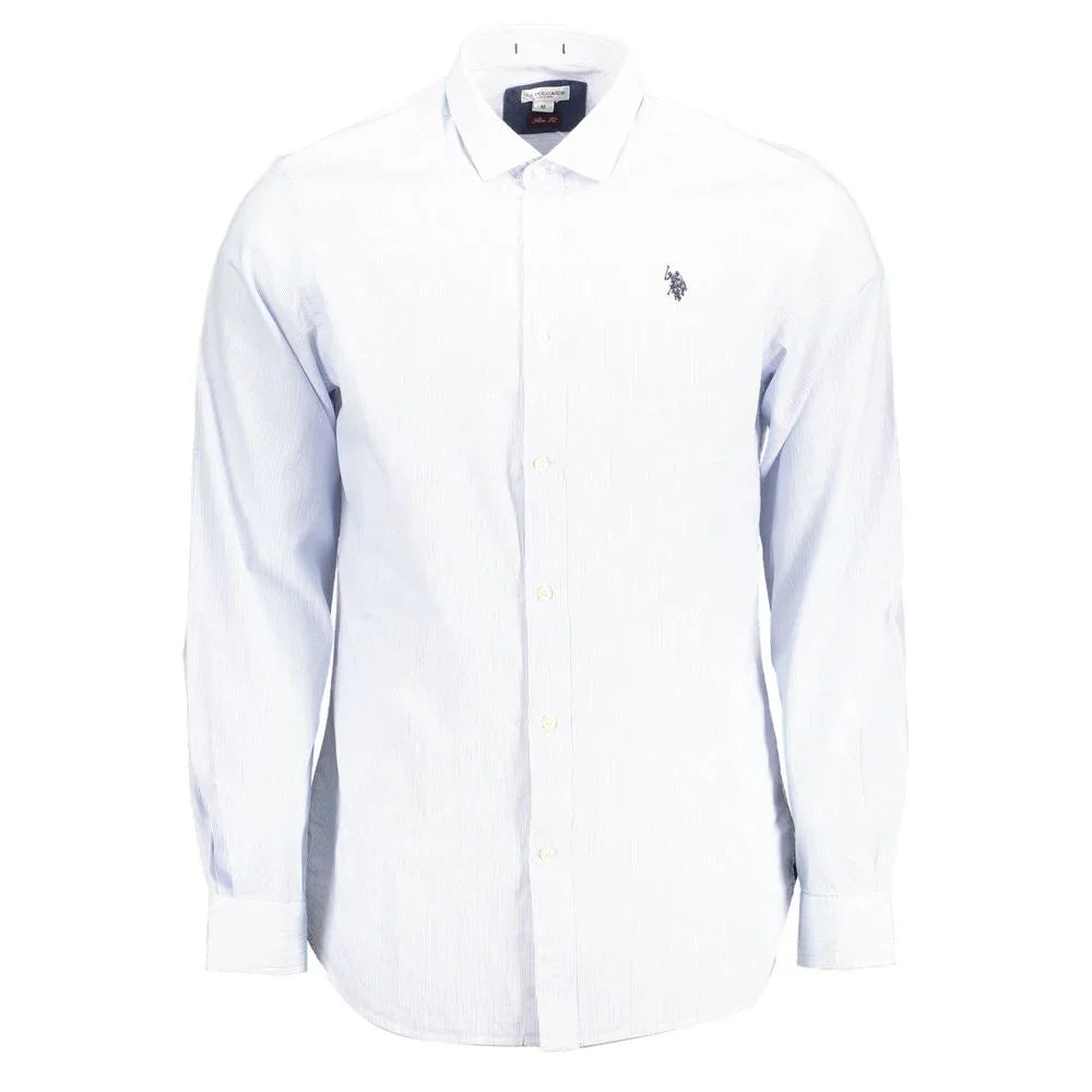 U.S. POLO ASSN. Light Blue Cotton Men Shirt - Zeiniez