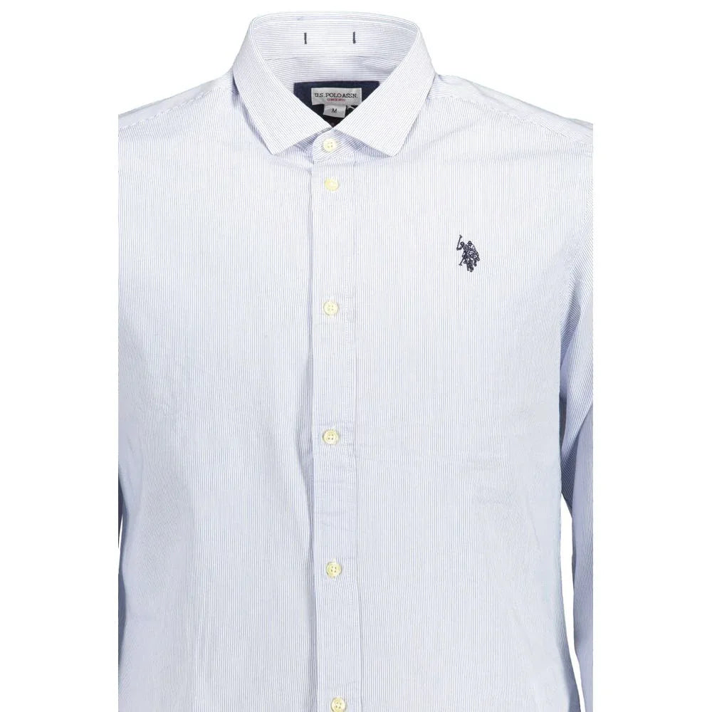 U.S. POLO ASSN. Light Blue Cotton Men Shirt - Zeiniez