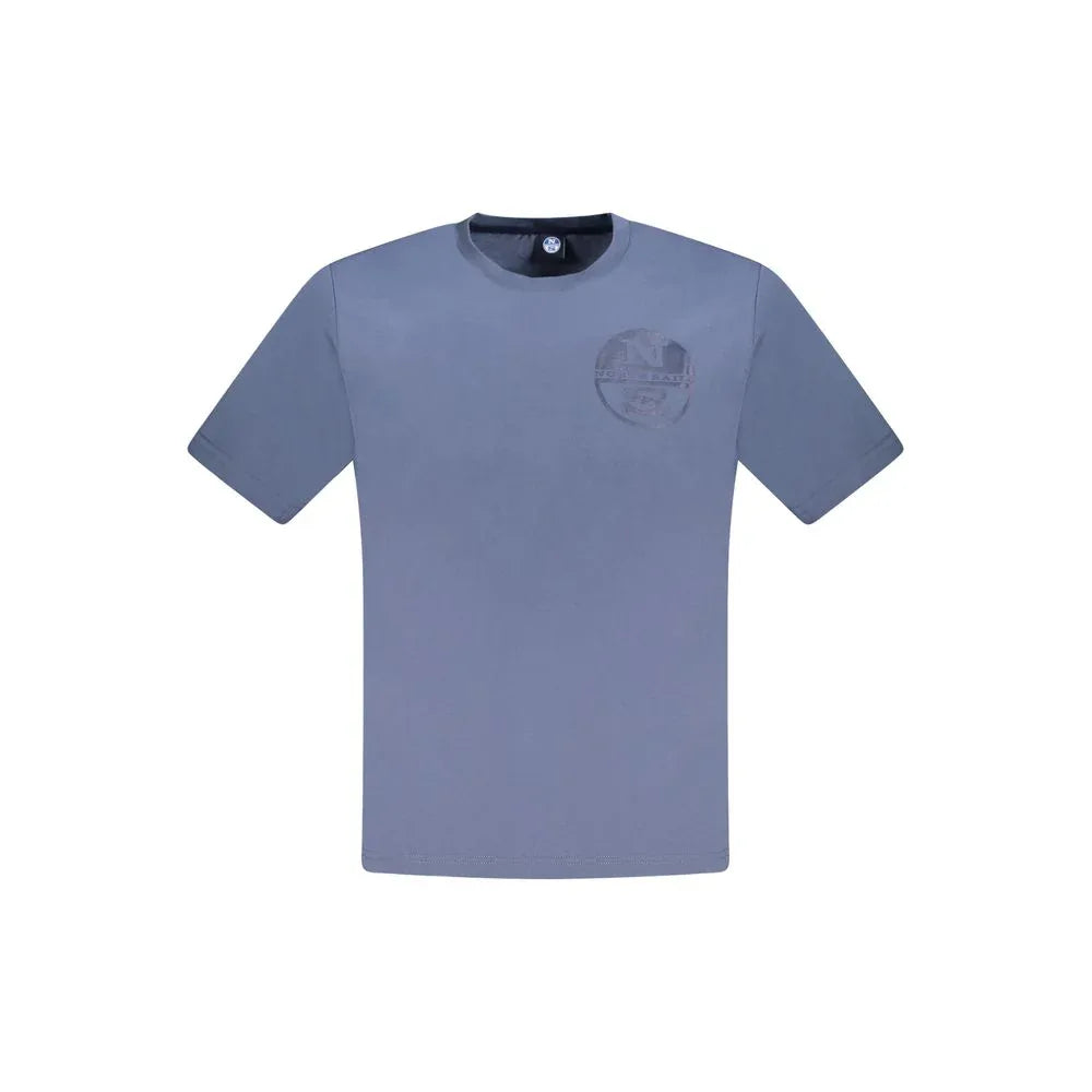 North Sails Blu Cotton Men T-Shirt - Zeiniez
