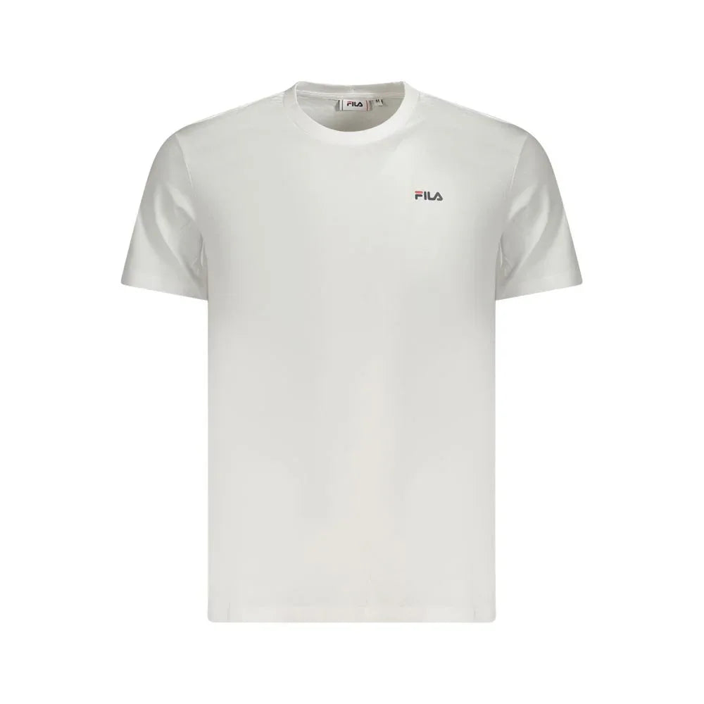 Fila White Cotton Men T-Shirt - Zeiniez