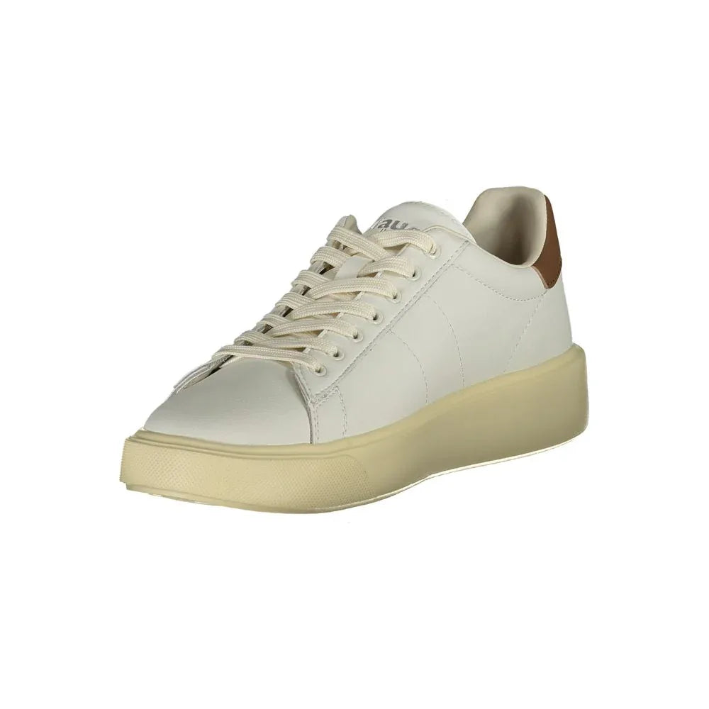 Blauer White Polyurethane Men Sneaker - Zeiniez