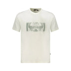 Napapijri White Cotton Men's T-Shirt - Zeiniez