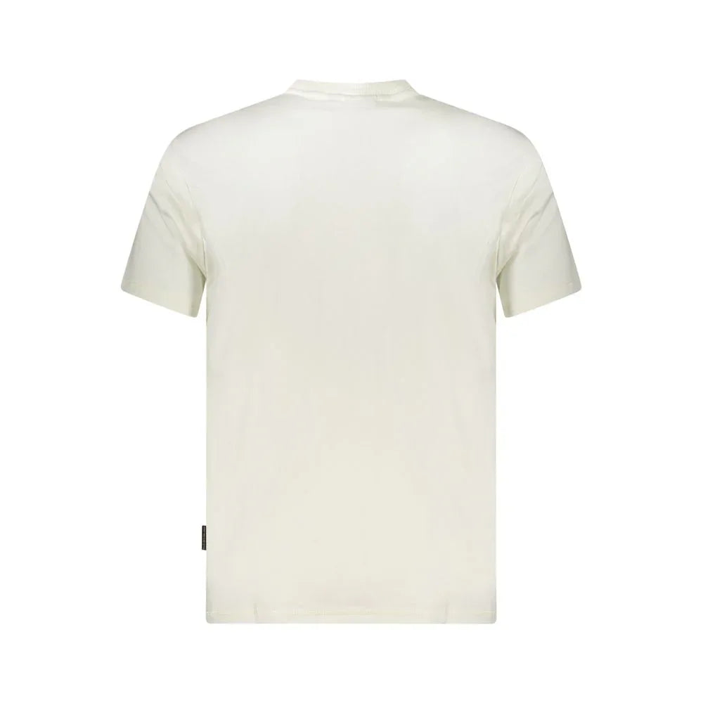 Napapijri White Cotton Men's T-Shirt - Zeiniez