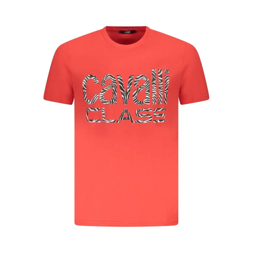 Cavalli Class "Rosso Cotton Men T-Shirt" - Zeiniez