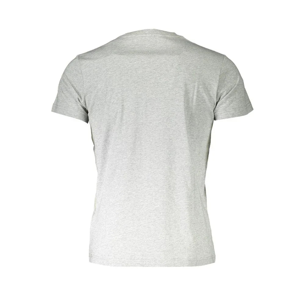 Diesel Grigio Cotton Men T-Shirt - Zeiniez