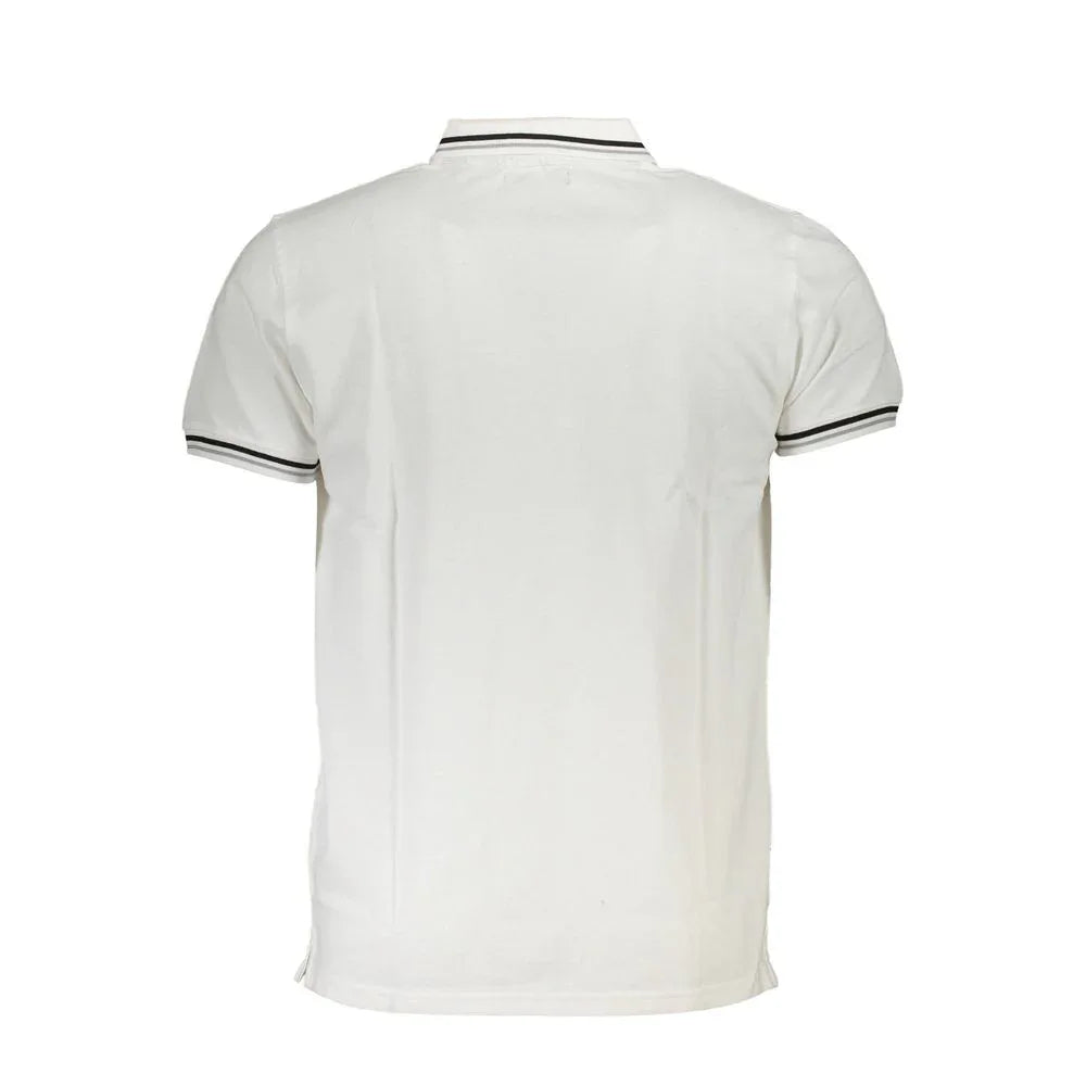 Cavalli Class White Cotton Men Polo Shirt - Zeiniez