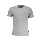 Napapijri Grigio Cotton Mens T-Shirt - Zeiniez