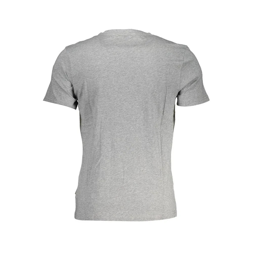 Napapijri Grigio Cotton Mens T-Shirt - Zeiniez