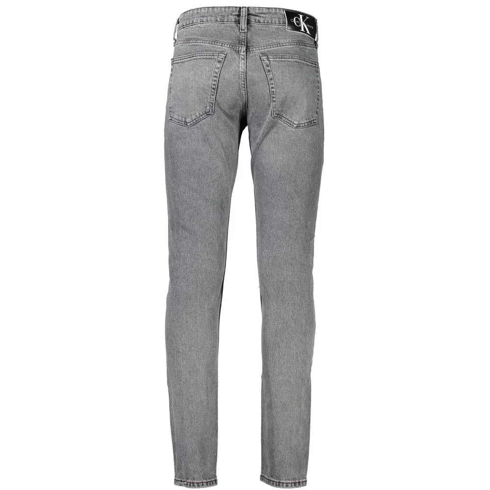 Calvin Klein Grigio Cotton Male Jean - Zeiniez