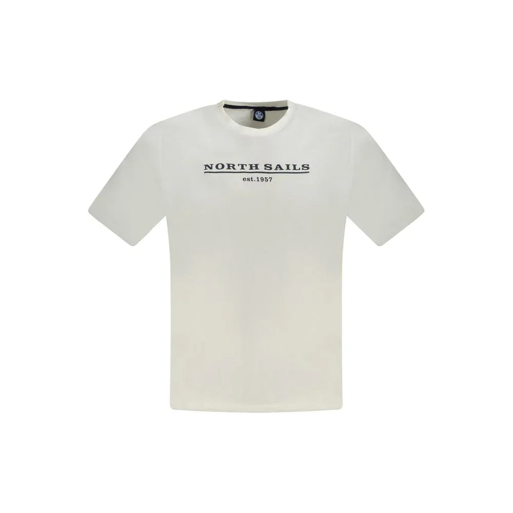 North Sails Bianco Cotton Men T-Shirt - Zeiniez