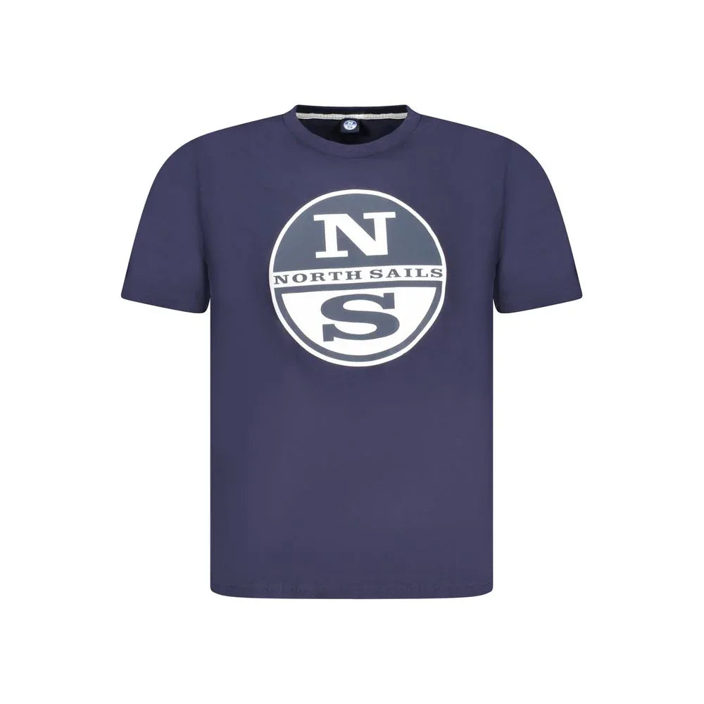 North Sails Blu Cotton Men T-Shirt - Zeiniez