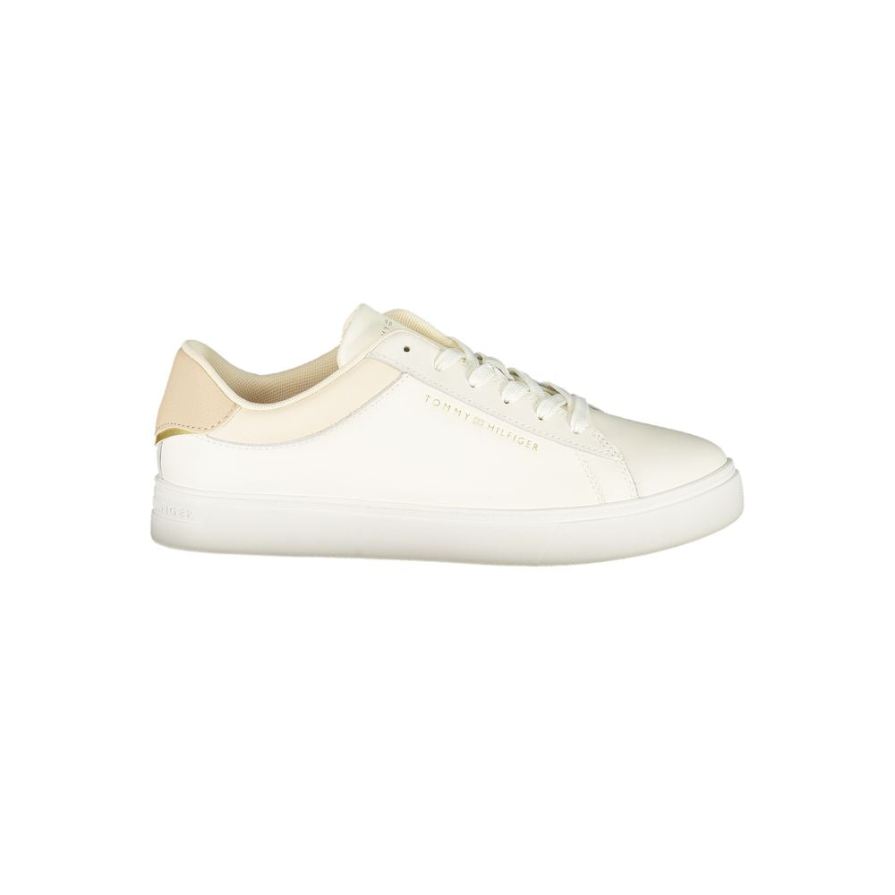 Tommy Hilfiger Beige Polyurethane Women Sneaker - Zeiniez