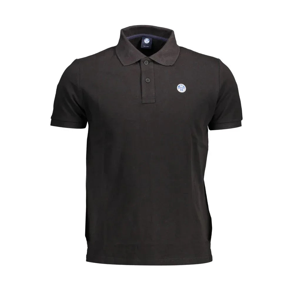 North Sails Black Cotton Men Polo Shirt - Zeiniez