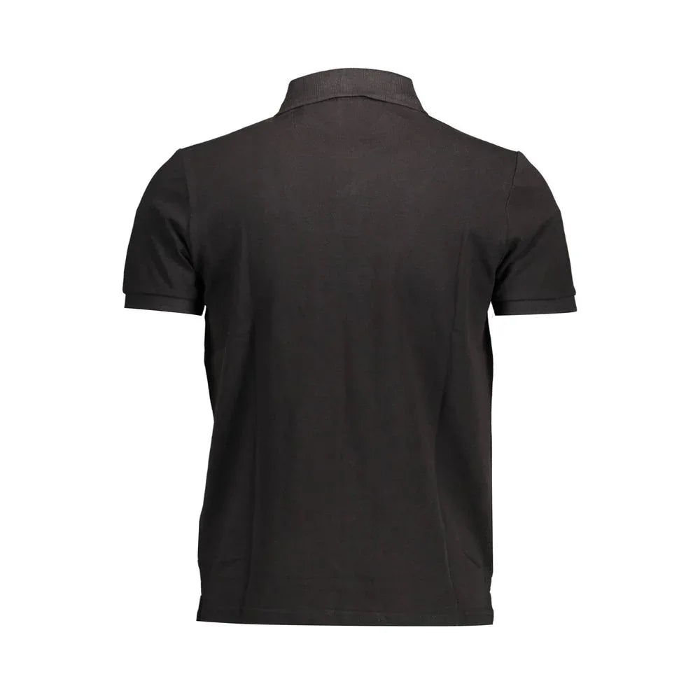 North Sails Black Cotton Men Polo Shirt - Zeiniez