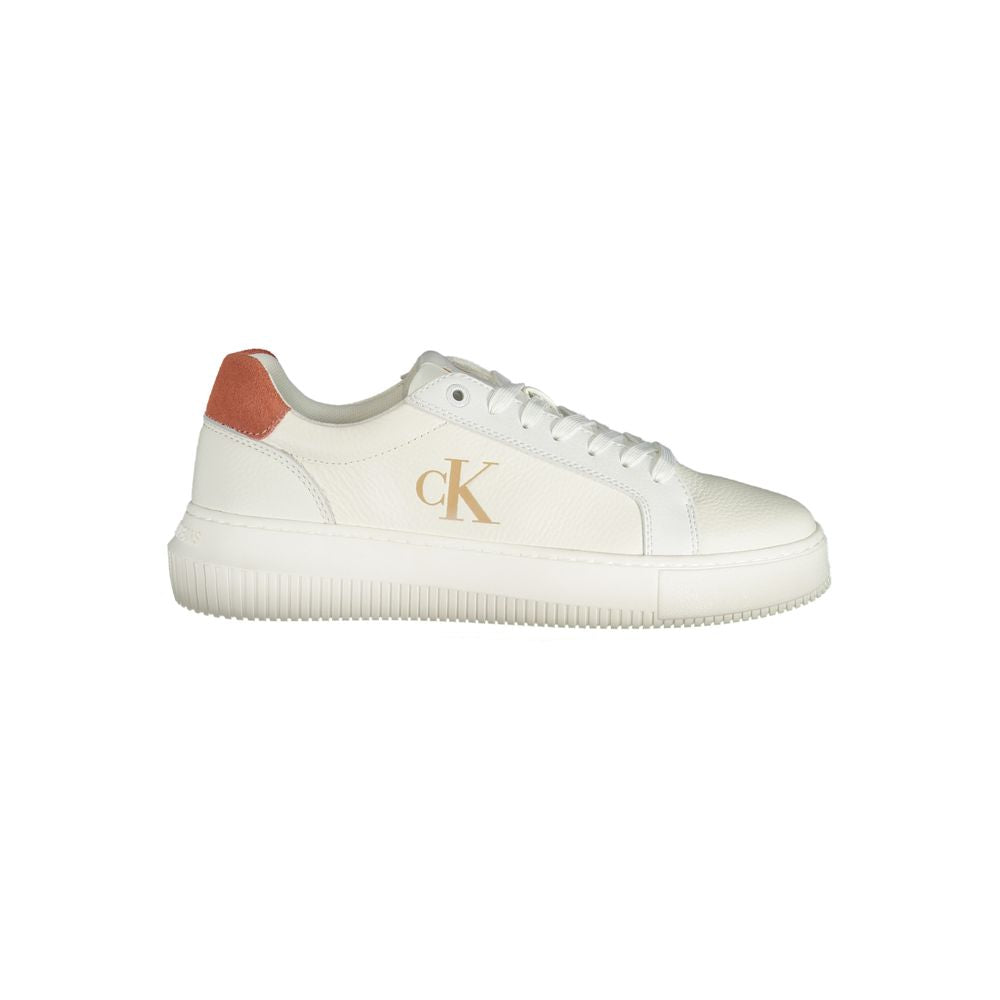 Calvin Klein White Polyurethane Women Sneaker - Zeiniez