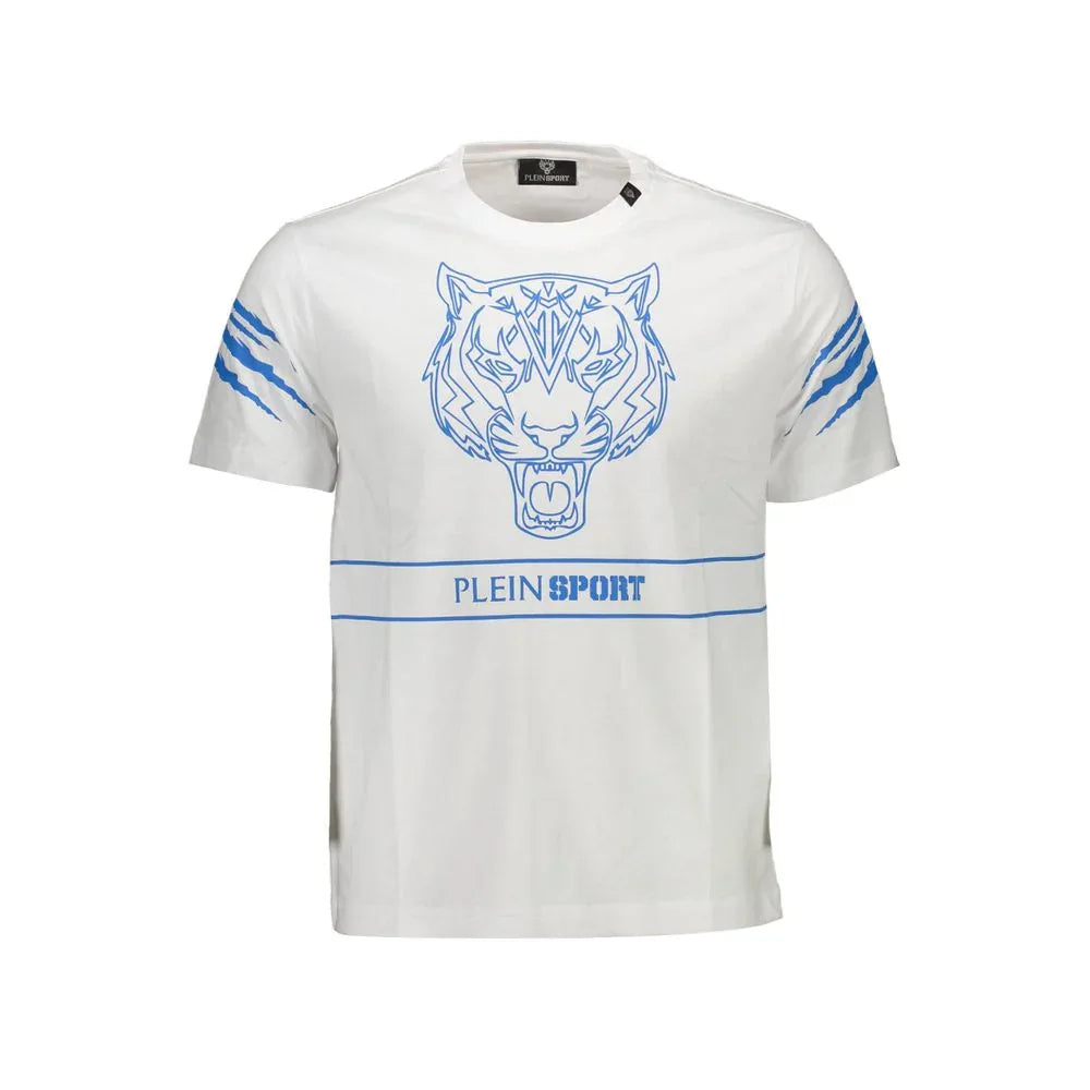 Plein Sport White Cotton Men's T-Shirt - Zeiniez