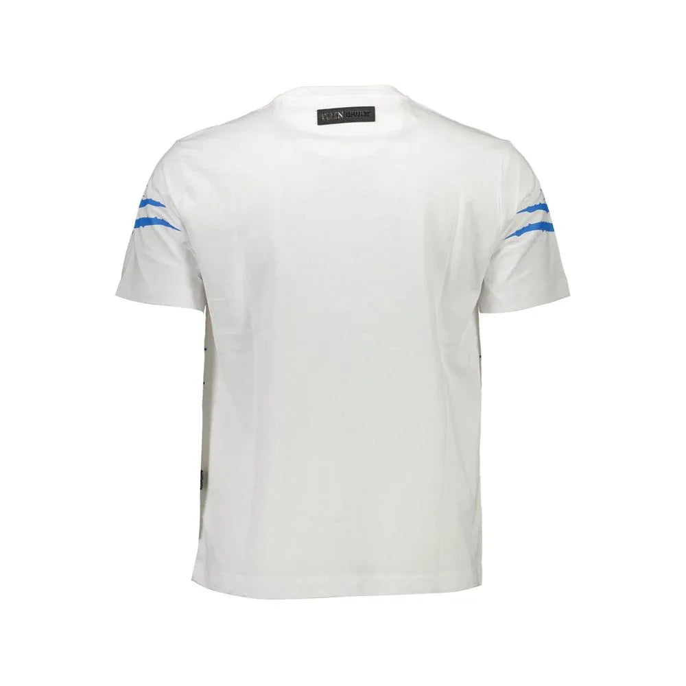 Plein Sport White Cotton Men's T-Shirt - Zeiniez