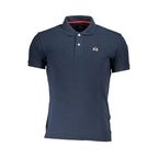 La Martina Blue Cotton Men's Polo Shirt - Zeiniez